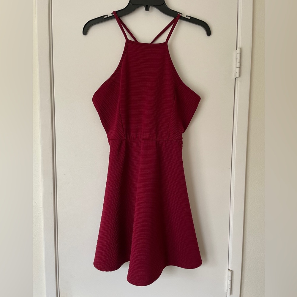 Straps backless dress